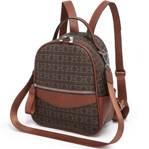 5051 Mini Backpack Purse Multi Pocket Small Backpacks Convertible Shoulder